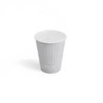 8oz 100% Plastic-Free Embossed Paper Cups - Image 3