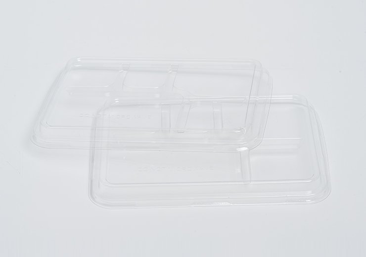 PET Lid for Compartment Deep Tray